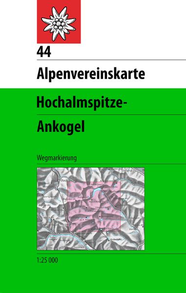 Produktbild: DAV Alpenvereinskarte 44 Ankogel - Hochalmspitze 1 : 25 000 Wegmarkierung