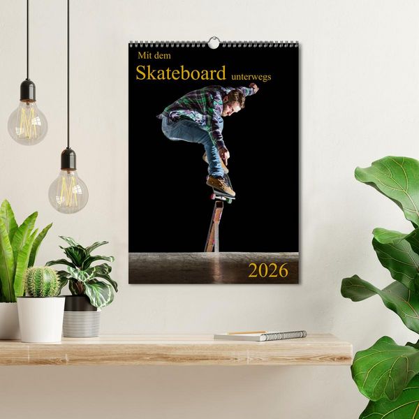 Produktbild: Mit dem Skateboard unterwegs (Wandkalender 2026 DIN A3 hoch), CALVENDO Monatskalender