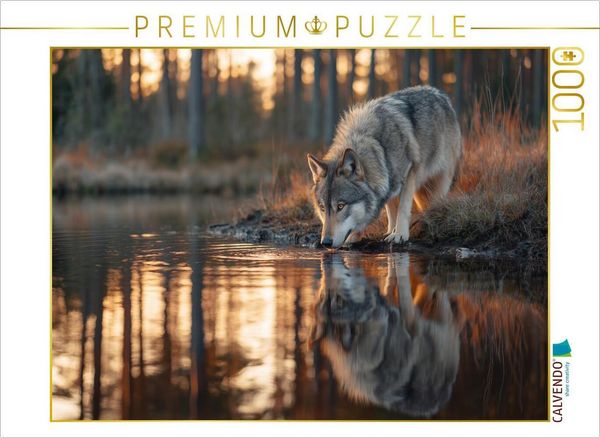 Produktbild: CALVENDO Puzzle Augen, die die Geheimnisse der Wildnis kennen | 1000 Teile Lege-Gr&ouml;&szlig;e 64x48cm Foto-Puzzle f&uuml;r gl&uuml;ckliche Stunden