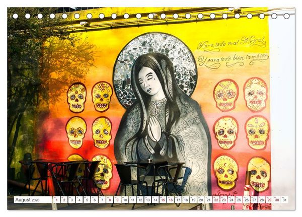 Produktbild: Graffiti: Die Kunst der Stra&szlig;e (Tischkalender 2026 DIN A5 quer), CALVENDO Monatskalender
