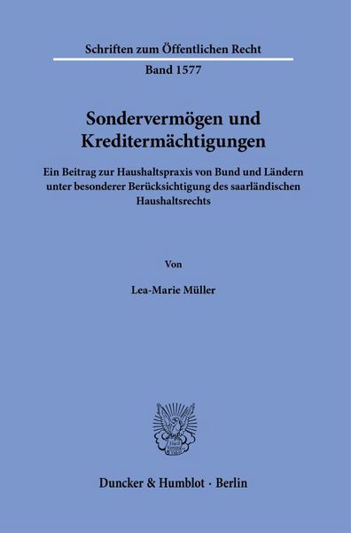Produktbild: Sonderverm&ouml;gen und Krediterm&auml;chtigungen
