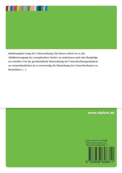 Produktbild: Die kritische Betrachtung der Abfallentsorgung in Europa