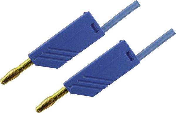 SKS Hirschmann MLN 200/2,5 BL Messleitung Lamellenstecker 4 mm Lamellenstecker 4 mm 2.00 m Blau 1 St.