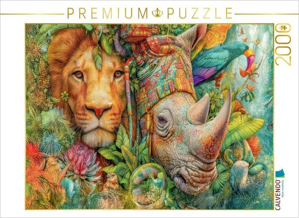 Produktbild: CALVENDO Puzzle Tierische Kreaturen des Dschungels | 2000 Teile Lege-Gr&ouml;&szlig;e 90x67cm Foto-Puzzle f&uuml;r gl&uuml;ckliche Stunden