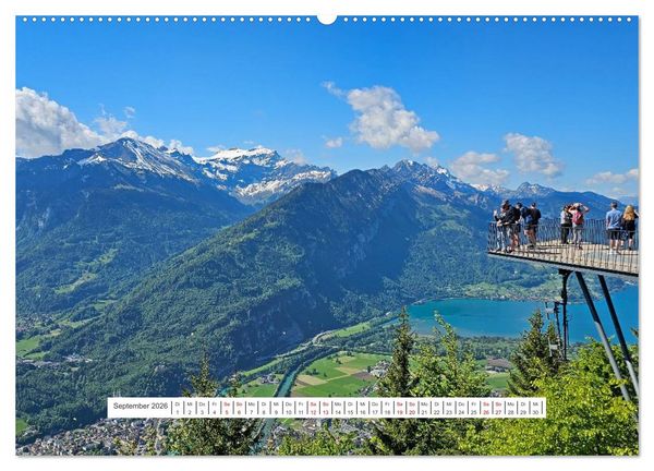 Produktbild: Berge und Seen der Schweiz - Mit dem Wohnmobil durch die Schweiz (Wandkalender 2026 DIN A2 quer), CALVENDO Monatskalender