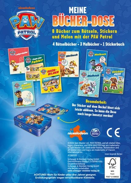 Produktbild: PAW Patrol Meine B&uuml;cher-Dose