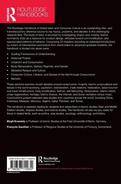 Produktbild: The Routledge Handbook of Global Islam and Consumer Culture