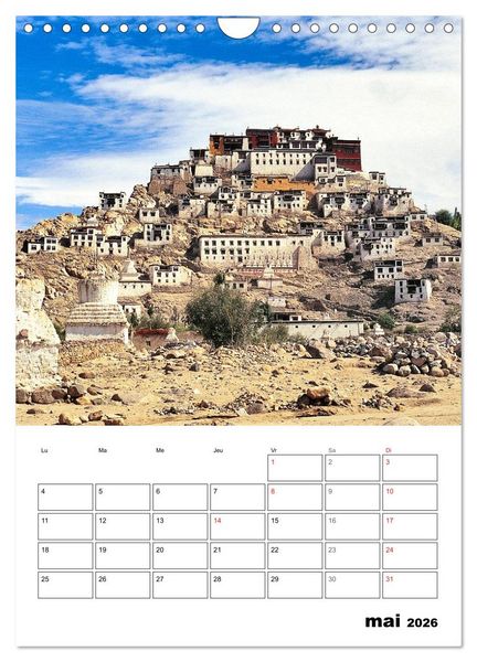 Produktbild: L'Inde du Nord (Calendrier mural 2026 DIN A4 horizontal), CALVENDO calendrier mensuel