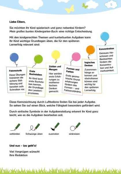 Produktbild: Klett Mein gro&szlig;es buntes Kindergarten-Buch
