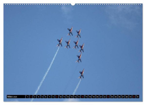 Produktbild: Augenblicke in der Luft: Patrouille de France (hochwertiger Premium Wandkalender 2025 DIN A2 quer), Kunstdruck in Hochglanz
