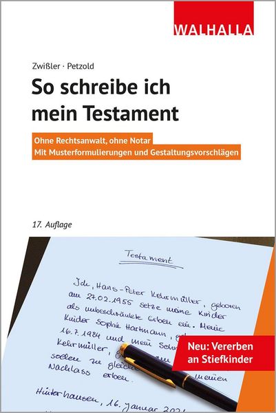 Produktbild: So schreibe ich mein Testament