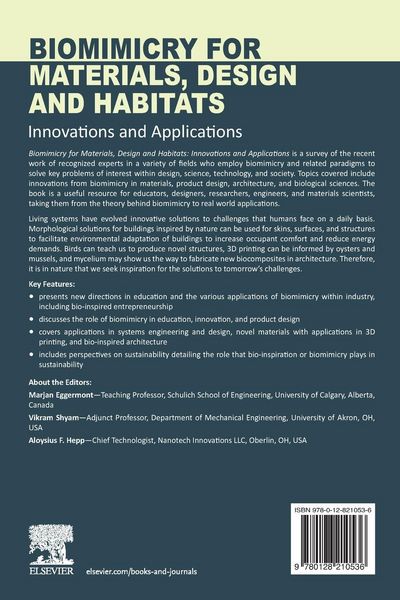 Produktbild: Biomimicry for Materials, Design and Habitats