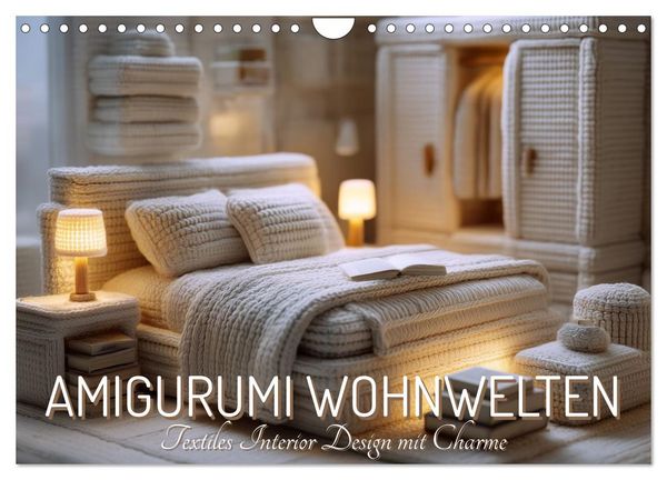 Produktbild: Amigurumi Wohnwelten. Textiles Interior Design mit Charme (Wandkalender 2027 DIN A4 quer), CALVENDO Monatskalender