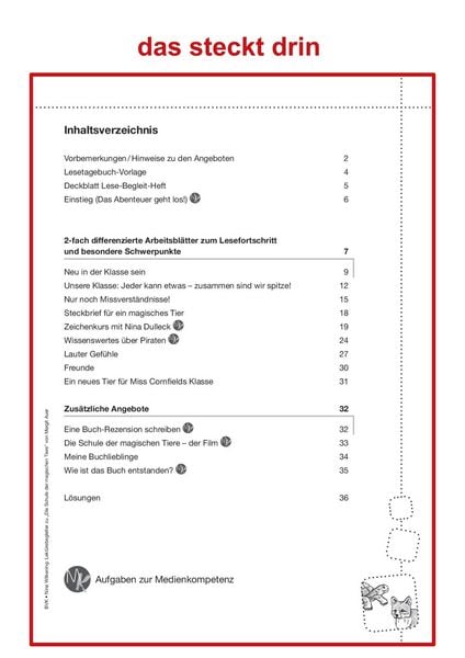 Produktbild: Lekt&uuml;rebegleiter - kompakt und differenziert: Die Schule der magischen Tiere