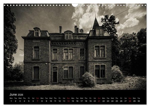 Produktbild: Abandoned Places Haunted Houses (Wall Calendar 2026 DIN A3 landscape), CALVENDO 12 Month Wall Calendar