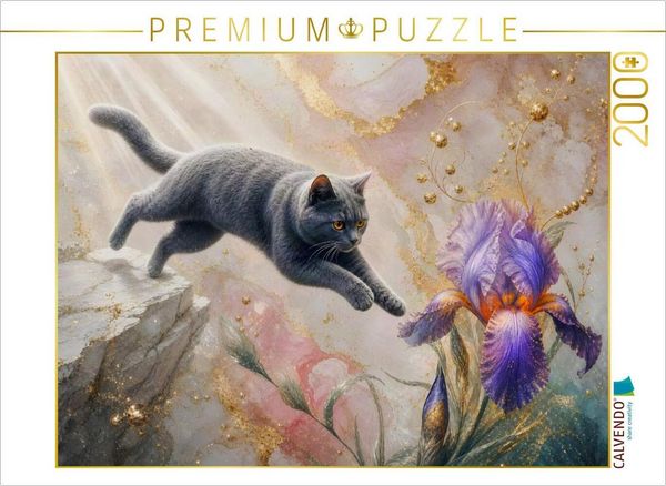 CALVENDO Puzzle Wagemutige Sprung | 2000 Teile Lege-Größe 90 × 67 cm Foto-Puzzle für glückliche Stunden