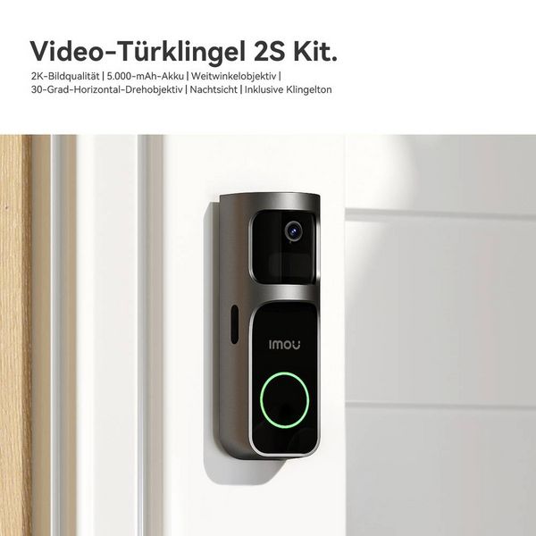 Produktbild: IMOU DB2S Kit Video-T&uuml;rsprechanlage WLAN Komplett-Set