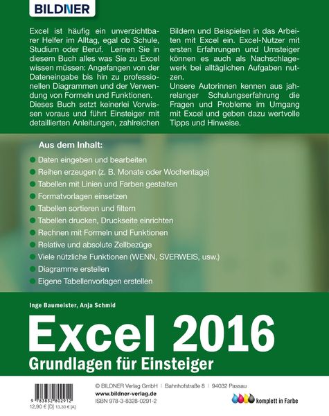 Produktbild: Excel 2016 - Grundlagen f&uuml;r Einsteiger