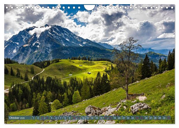 Produktbild: Unterwegs im Berchtesgadener Land 2026 (Wandkalender 2026 DIN A4 quer), CALVENDO Monatskalender