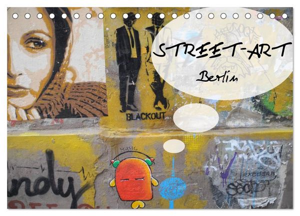 Produktbild: Street-Art Berlin (Tischkalender 2026 DIN A5 quer), CALVENDO Monatskalender