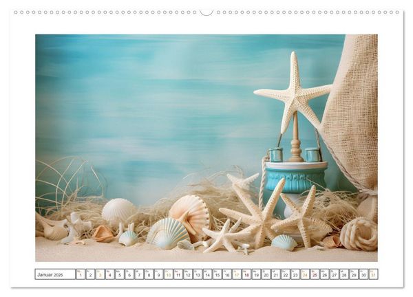 Produktbild: Meerestr&auml;ume (hochwertiger Premium Wandkalender 2026 DIN A2 quer), Kunstdruck in Hochglanz