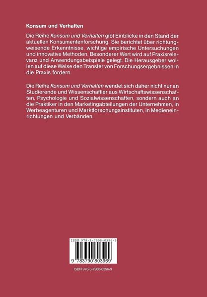 Produktbild: Die Messung bildhafter Konsumerlebnisse