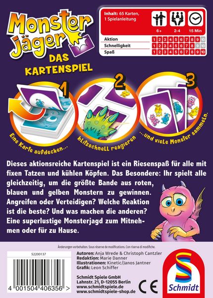 Produktbild: Monsterj&auml;ger, Das Kartenspiel