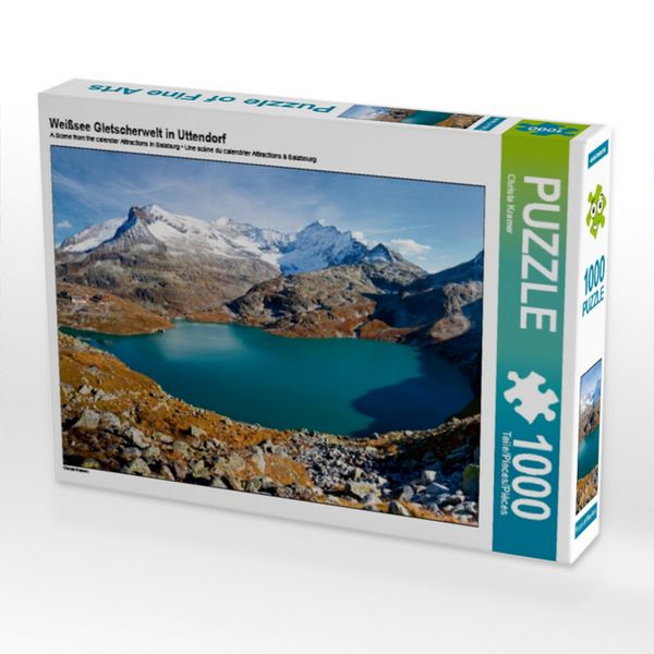 CALVENDO Puzzle Weißsee Gletscherwelt in Uttendorf | 1000 Teile Lege-Größe 64 × 48 cm Foto-Puzzle für glückliche Stunden