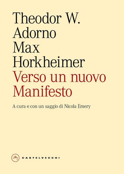 Produktbild: Verso un nuovo Manifesto
