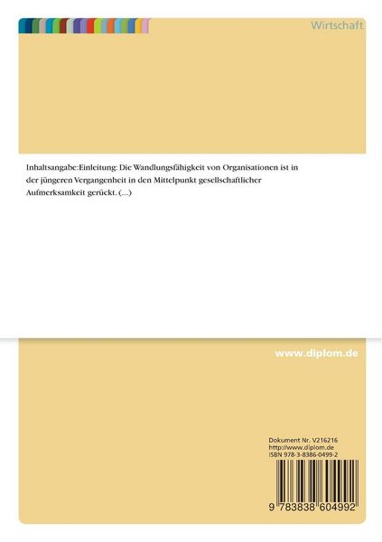 Produktbild: Organisation im Wandel