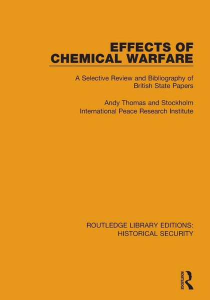 Produktbild: Effects of Chemical Warfare