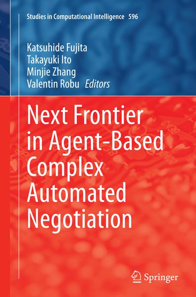 Produktbild: Next Frontier in Agent-based Complex Automated Negotiation