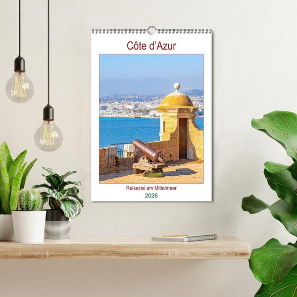 Produktbild: C&ocirc;te d&rsquo;Azur - Reiseziel am Mittelmeer (Wandkalender 2026 DIN A3 hoch), CALVENDO Monatskalender