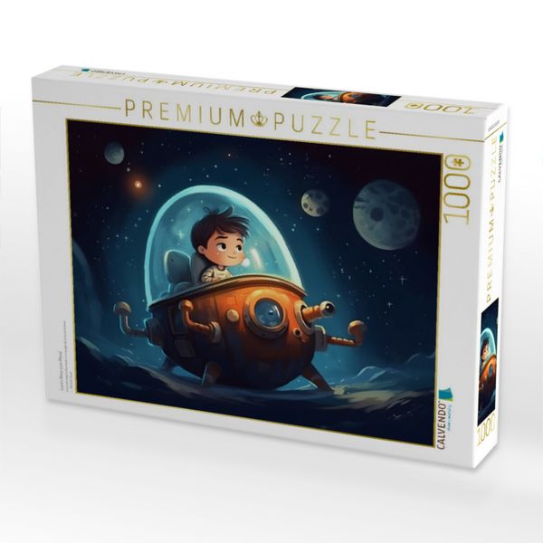 Produktbild: CALVENDO Puzzle Luca&acute;s Reise zum Mond | 1000 Teile Lege-Gr&ouml;&szlig;e 64x48cm Foto-Puzzle f&uuml;r gl&uuml;ckliche Stunden