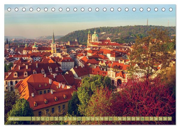 Produktbild: Aussichten auf Prag (Tischkalender 2026 DIN A5 quer), CALVENDO Monatskalender