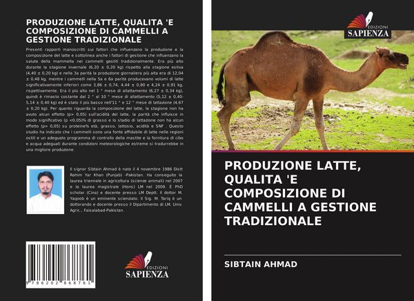 Produktbild: Produzione Latte, Qualita 'e Composizione Di Cammelli a Gestione Tradizionale