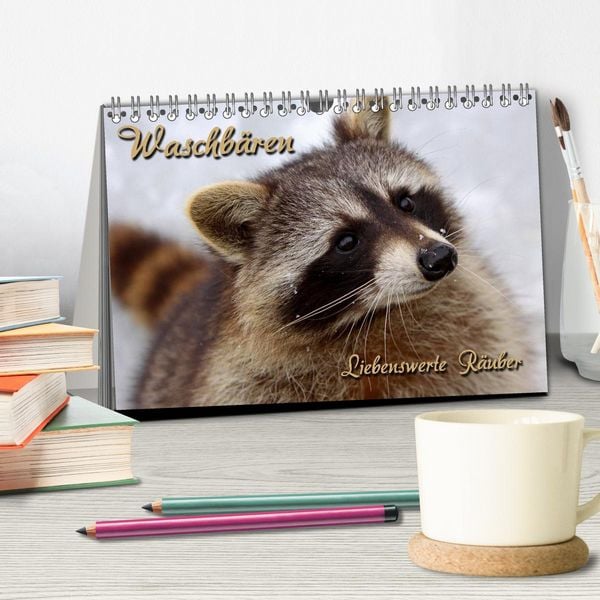 Produktbild: Waschb&auml;ren (Tischkalender 2026 DIN A5 quer), CALVENDO Monatskalender