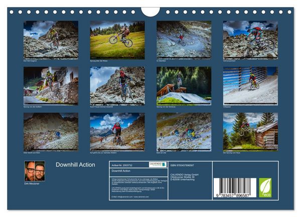 Produktbild: Downhill Action (Wandkalender 2026 DIN A4 quer), CALVENDO Monatskalender