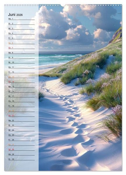 Produktbild: Maritim, Deutschlands K&uuml;sten (Wandkalender 2026 DIN A2 hoch), CALVENDO Monatskalender