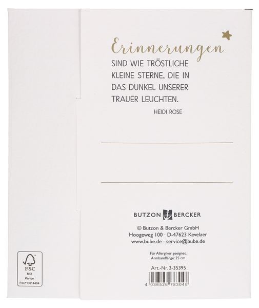 Produktbild: Textil-Armband - In Erinnerung