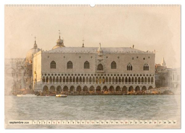 Produktbild: Venise l'&eacute;ternelle (Calendrier mural 2026 DIN A2 vertical) calendrier de bureau