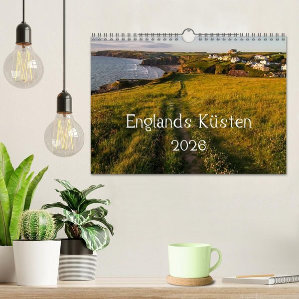Produktbild: Englands K&uuml;sten 2026 (Wandkalender 2026 DIN A4 quer), CALVENDO Monatskalender