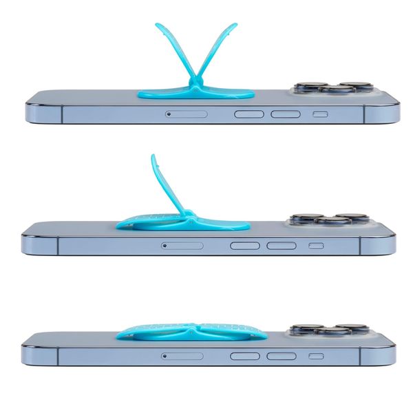 Produktbild: Zipgrips blau Geometrical &ndash; 2-in-1 Handygriff & Aufsteller