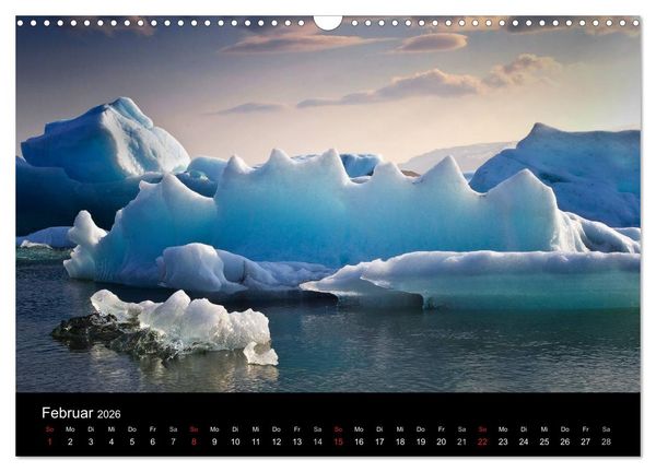 Produktbild: Island - Insel aus Feuer und Eis (Wandkalender 2026 DIN A3 quer), CALVENDO Monatskalender