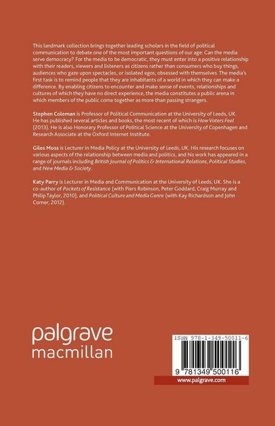 Produktbild: Can the Media Serve Democracy?