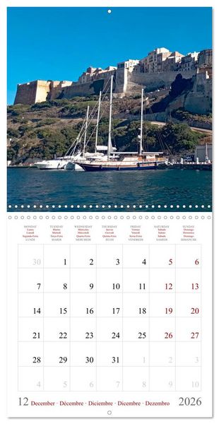 Produktbild: Corsica &ndash; Colors of a wild beauty (Wall Calendar 2026 12 &times; 12 Inch) CALVENDO 12 Month Wall Calendar