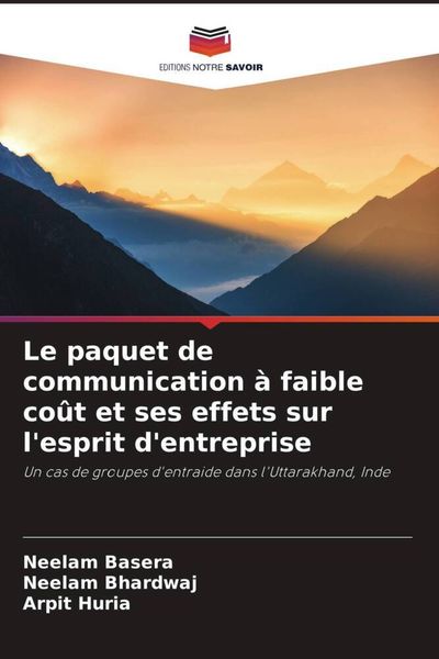 Produktbild: Le paquet de communication &agrave; faible co&ucirc;t et ses effets sur l'esprit d'entreprise