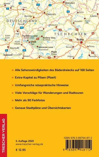 Produktbild: TRESCHER Reisef&uuml;hrer B&ouml;hmisches B&auml;derdreieck