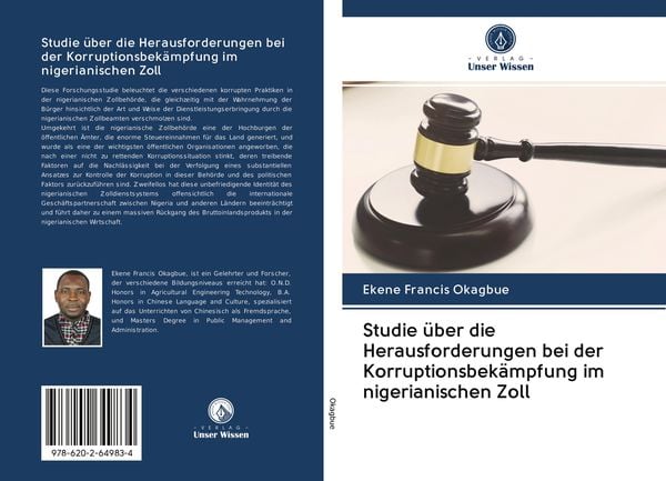 Produktbild: Studie &uuml;ber die Herausforderungen bei der Korruptionsbek&auml;mpfung im nigerianischen Zoll