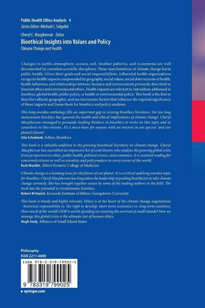 Produktbild: Bioethical Insights into Values and Policy